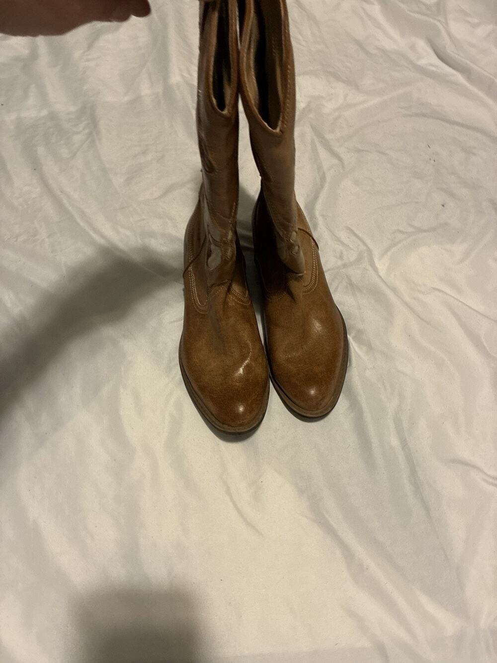 Alter’d State Brown Cowgirl boots With Butterfly Detail Sz 7.5